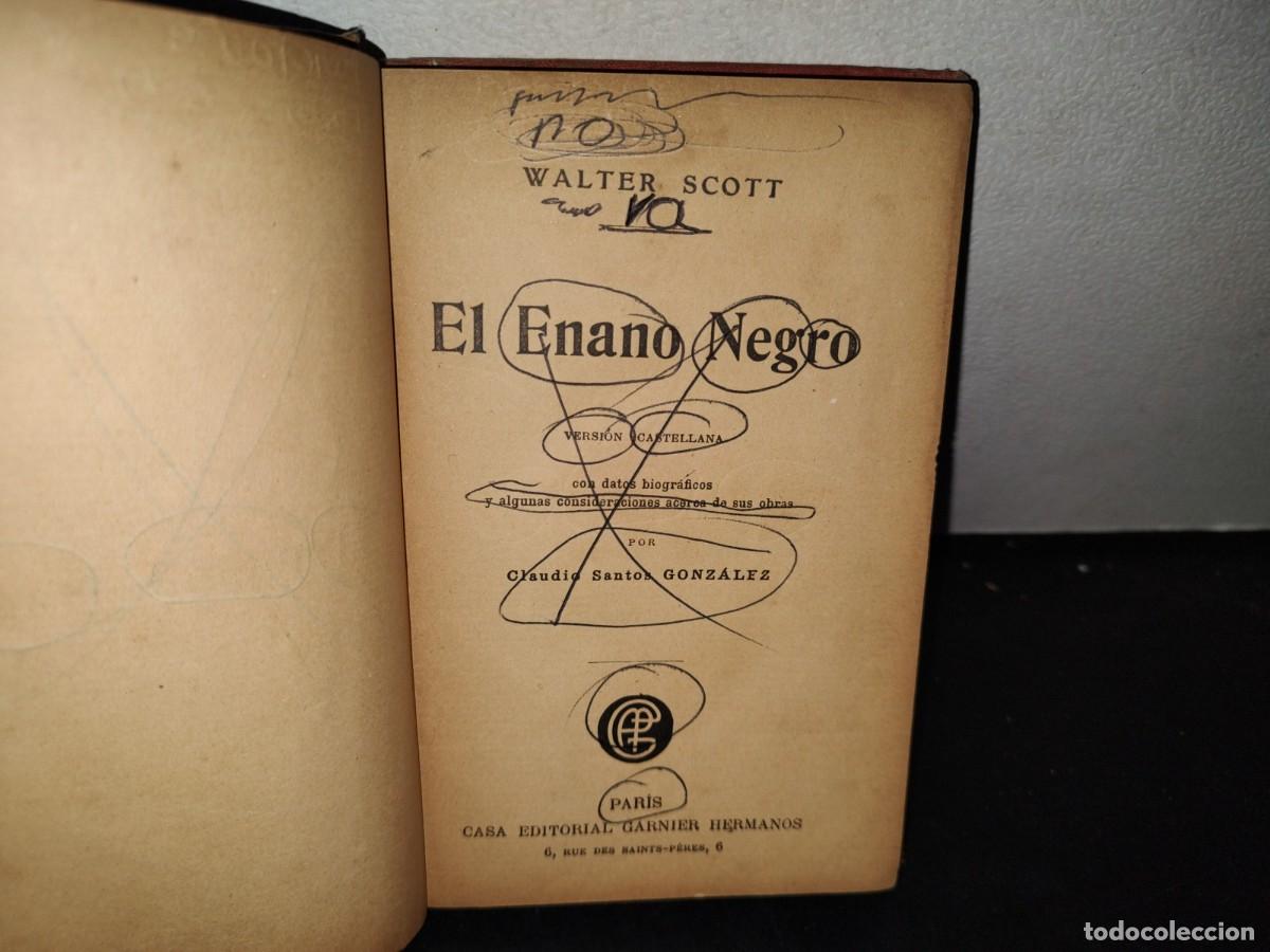 Libros antiguos: 65- El Enano Negro - Walter Scott - 1900s - Foto 3