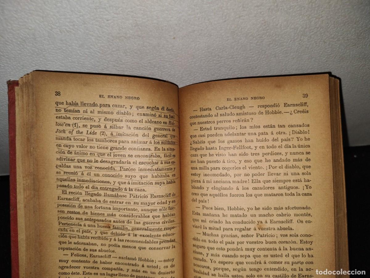 Libros antiguos: 65- El Enano Negro - Walter Scott - 1900s - Foto 6