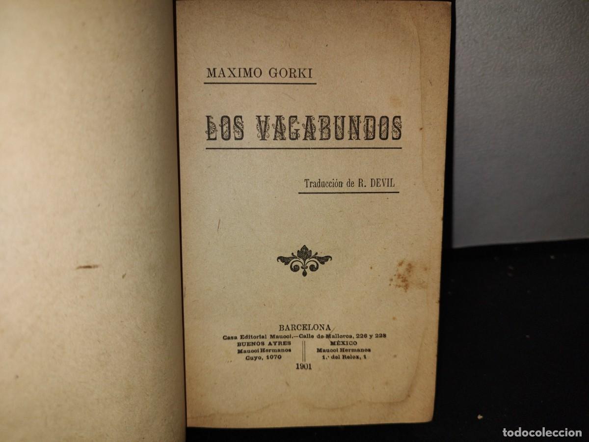 Libros antiguos: 65- LOS VAGABUNDOS - MAXIMO GORKI - 1901 - Foto 4
