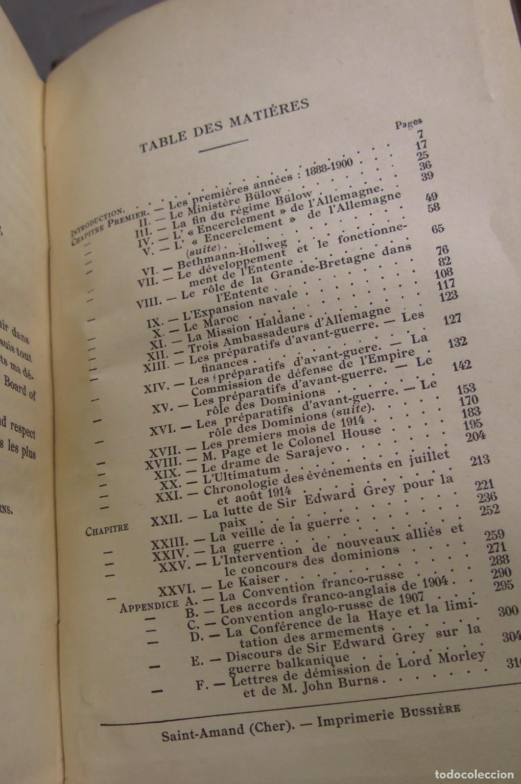 Libros antiguos: La Gen&egrave;se de la Guerre. Asquith - Foto 3