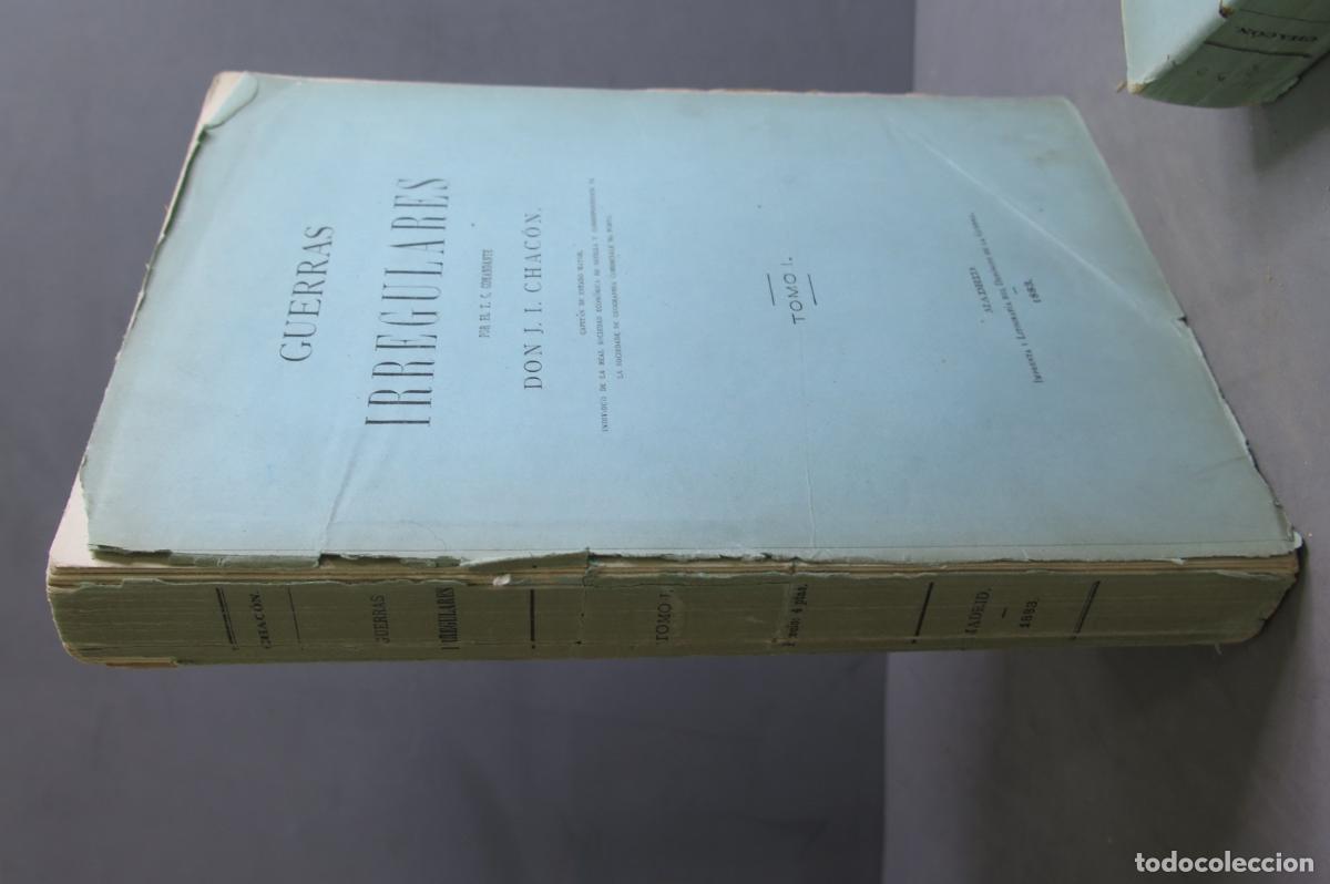 Libros antiguos: GUERRAS IRREGULARES. CHACON. 2 TOMOS - Foto 2
