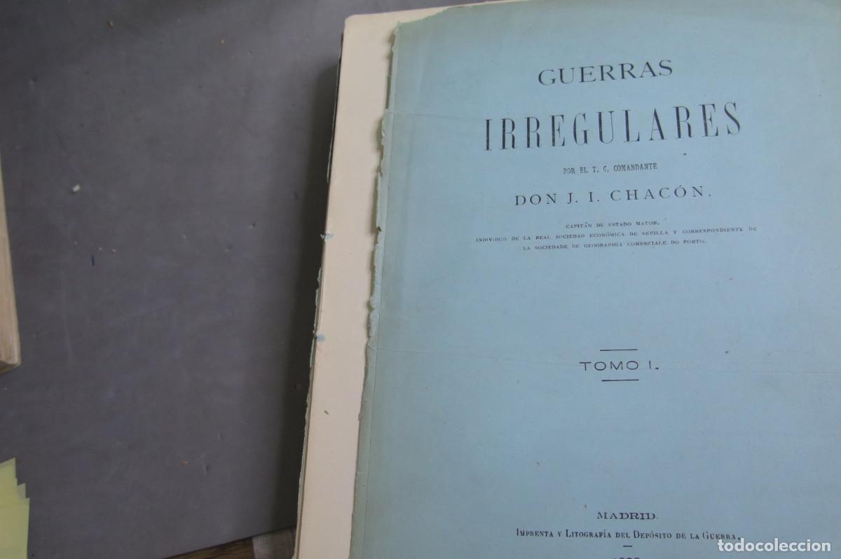 Libros antiguos: GUERRAS IRREGULARES. CHACON. 2 TOMOS - Foto 4