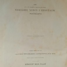 Libros antiguos: NUESTRO SIGLO RESEÑA HISTORICA. OTTO VON LEIXNER. MONTANER Y SIMON 1883.