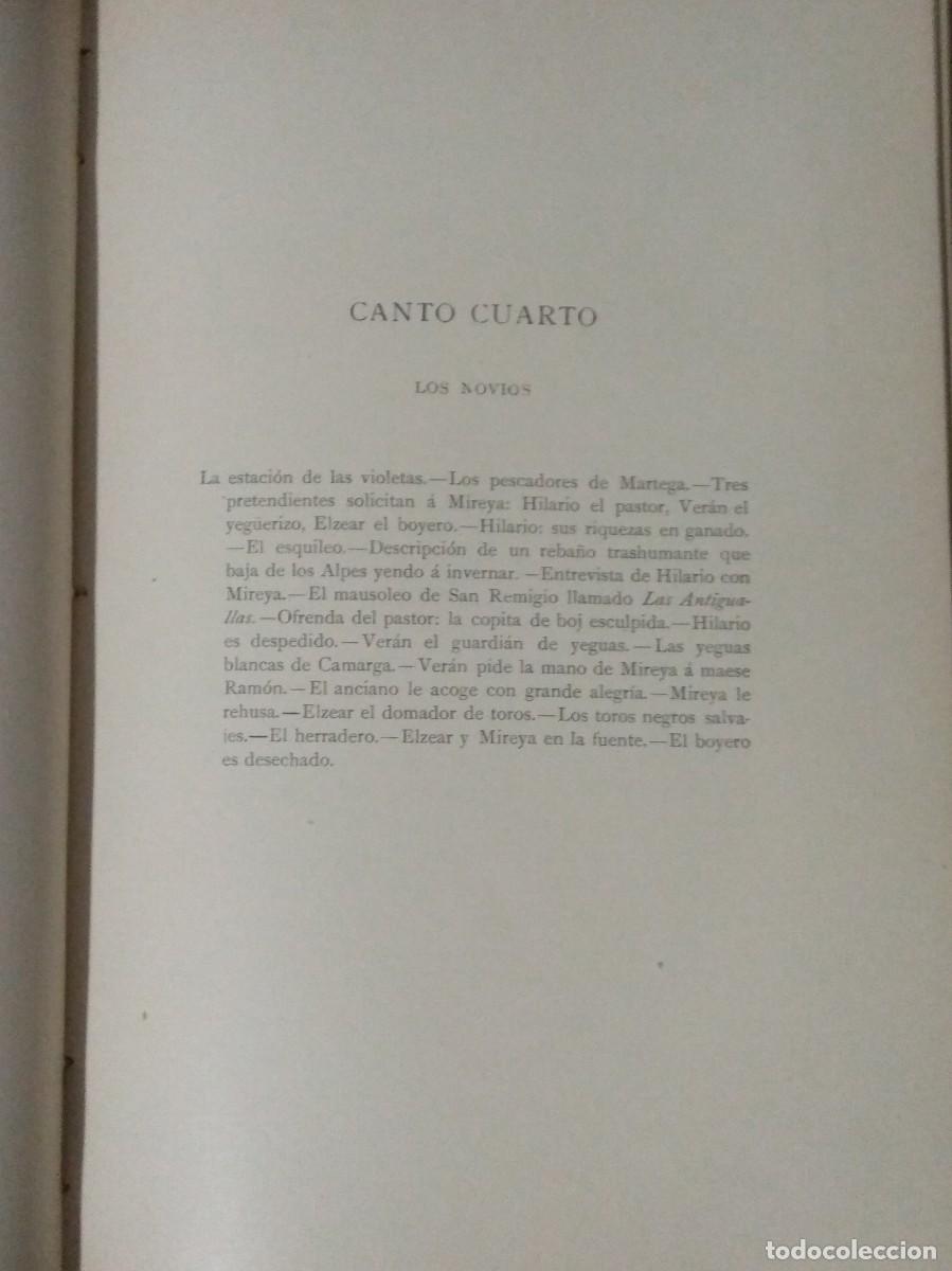 Libros antiguos: MIREYA - Federico Mistral. - Foto 5