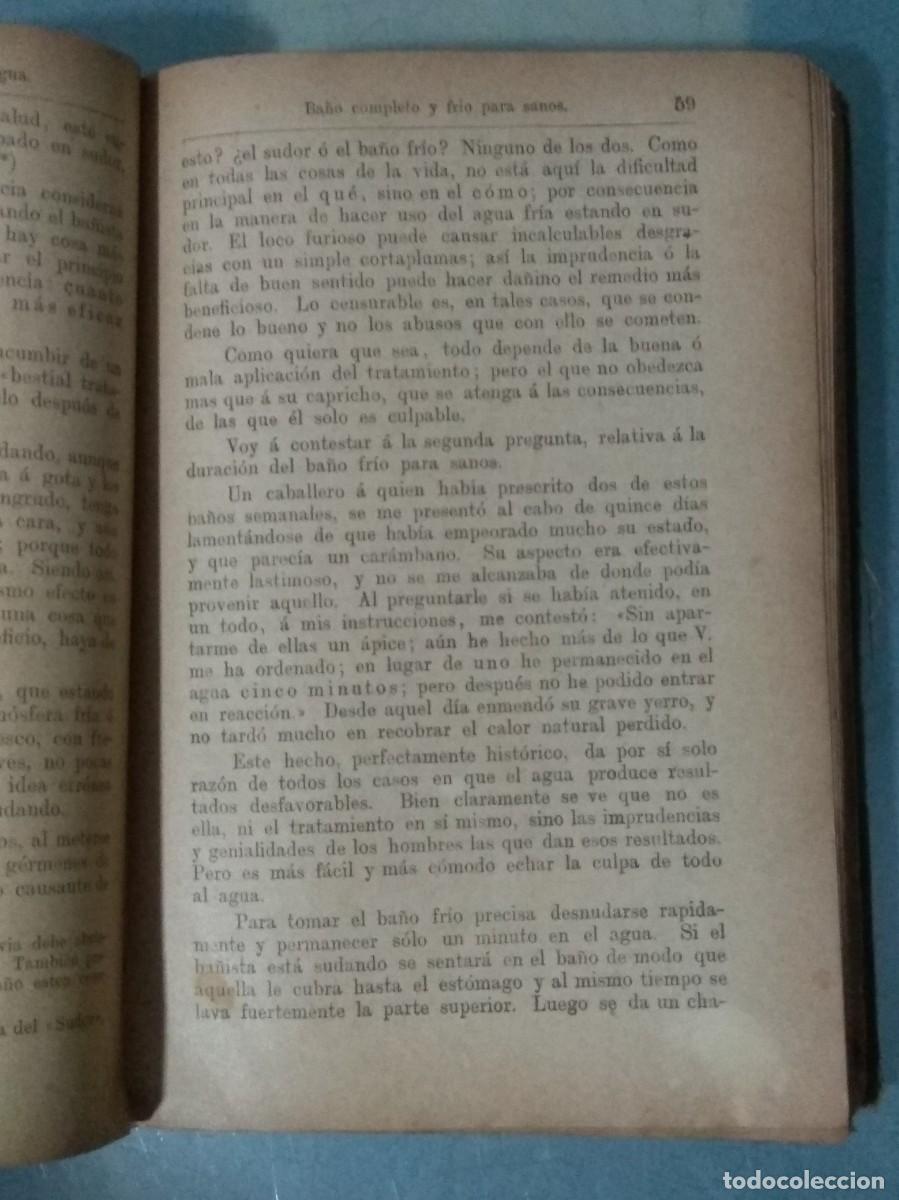 Libros antiguos: M&Eacute;TODO DE HIDROTERAPIA. - Foto 7