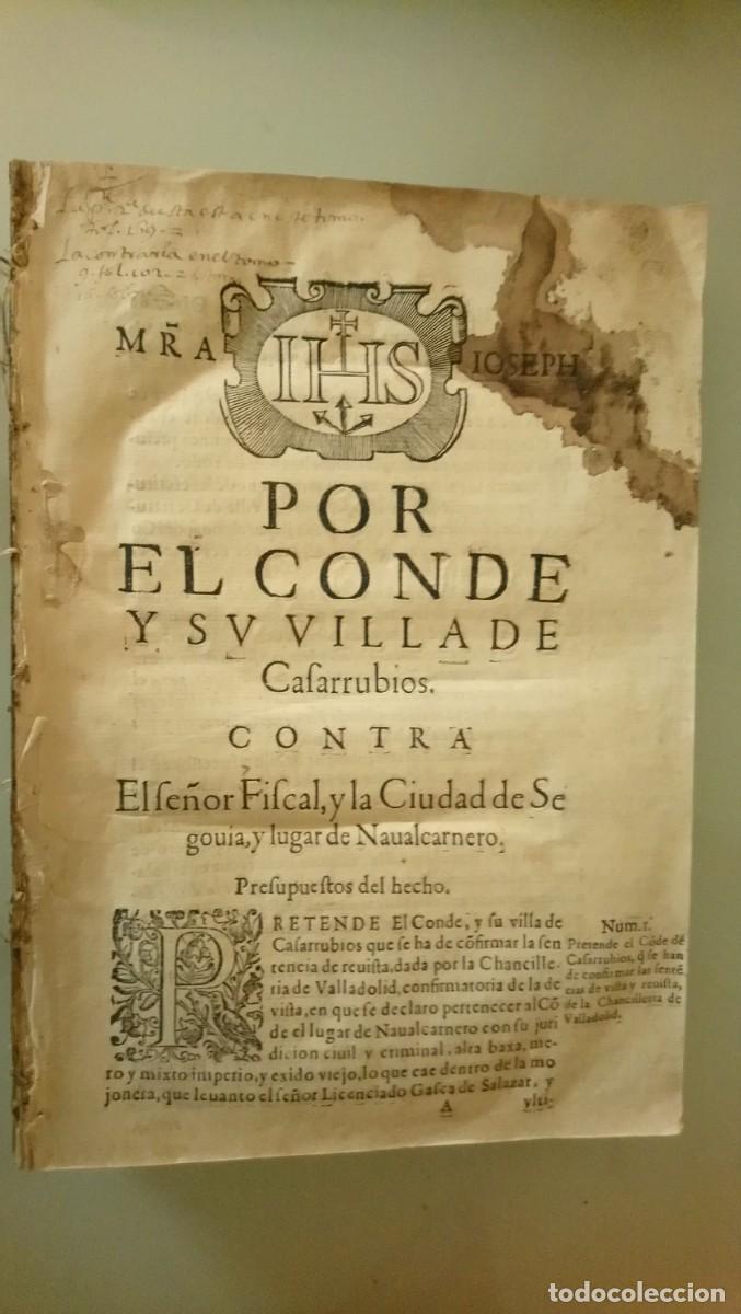 Libri antichi: 1614. CASARRUBIOS (TOLEDO) / NAVALCARNERO (MADRID) / SEGOVIA