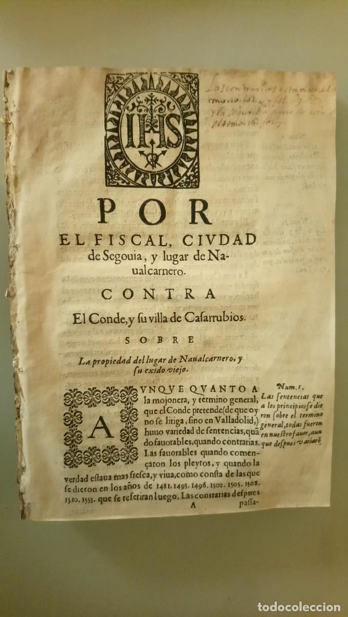 Libri antichi: 1614. CASARRUBIOS (TOLEDO) / NAVALCARNERO (MADRID) / SEGOVIA