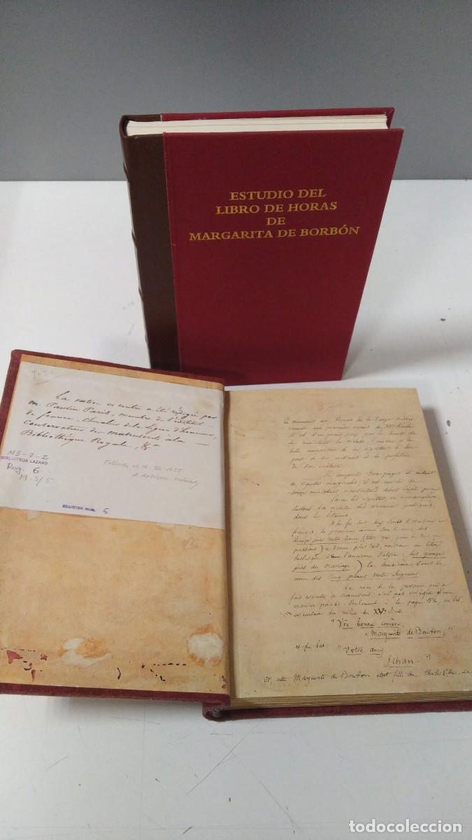 Libros antiguos: FACSIMIL LIBRO DE HORAS DE MARGARITA DE BORBON EDITORIAL SCRIPTORIUM 2006 - Foto 3
