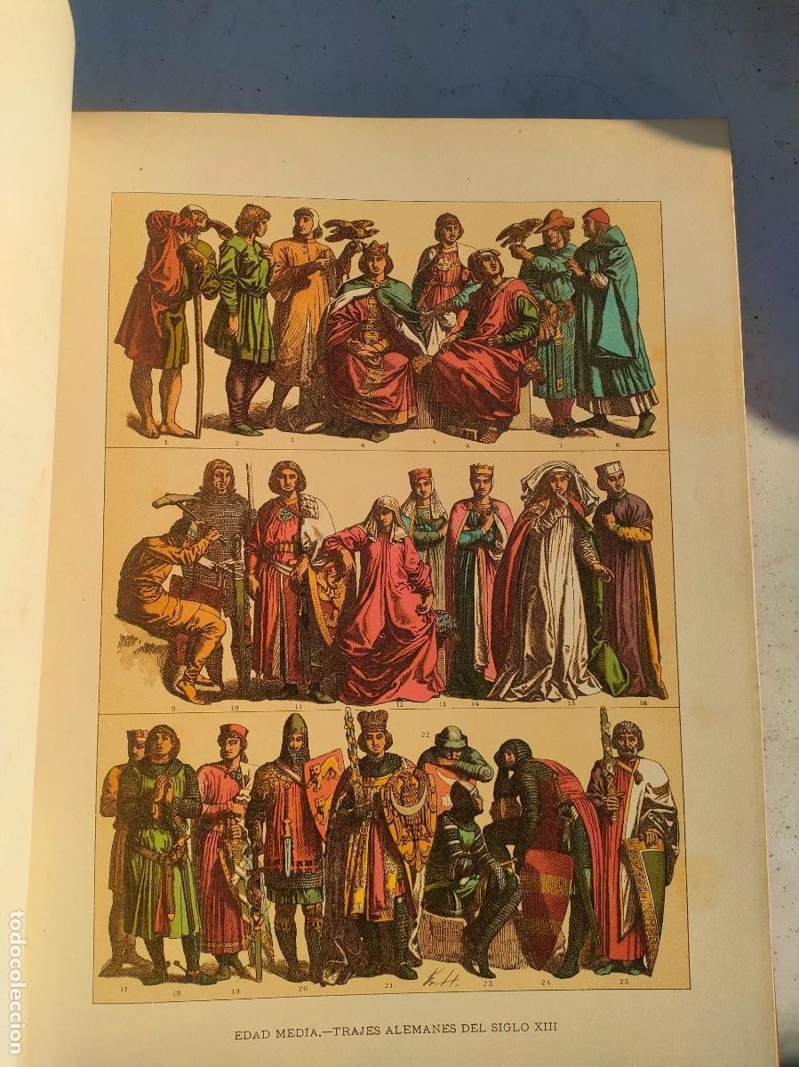 Libros antiguos: Historia del traje. 2 tomos 1894 - Foto 26