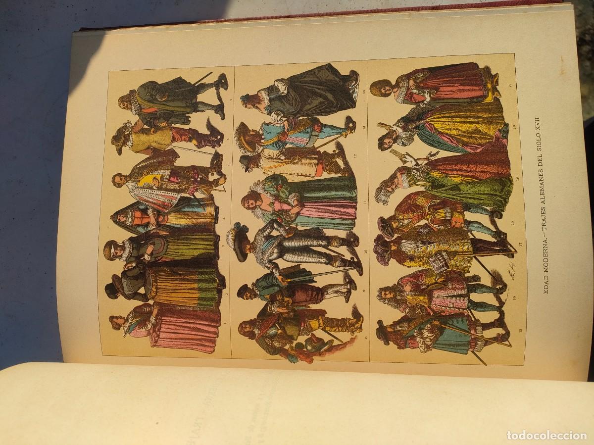 Libros antiguos: Historia del traje. 2 tomos 1894 - Foto 27