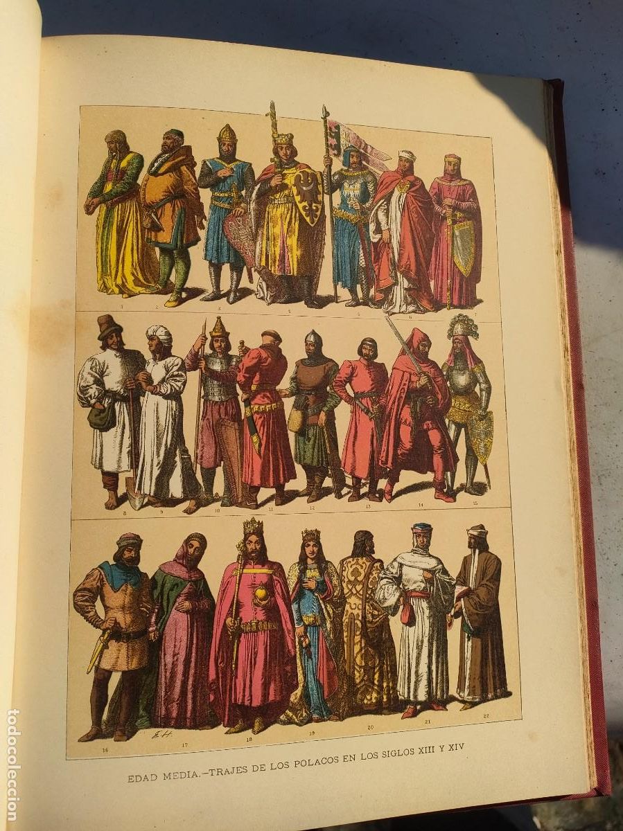 Libros antiguos: Historia del traje. 2 tomos 1894 - Foto 30