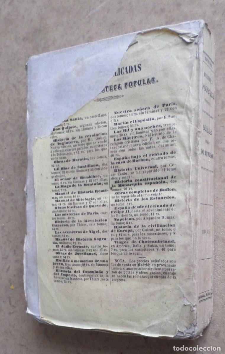 Libros antiguos: Obras completas DE BUFFON - COMPLEMENTOS - Tomo 5 - Madrid 1848 grabado - Foto 2