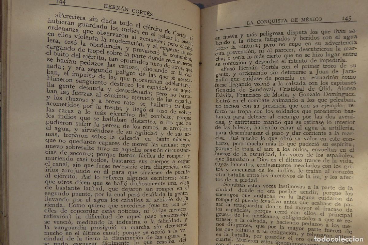 Libros antiguos: HERNAN CORT&Eacute;S Y LA CONQUISTA DE M&Eacute;XICO. - Foto 3