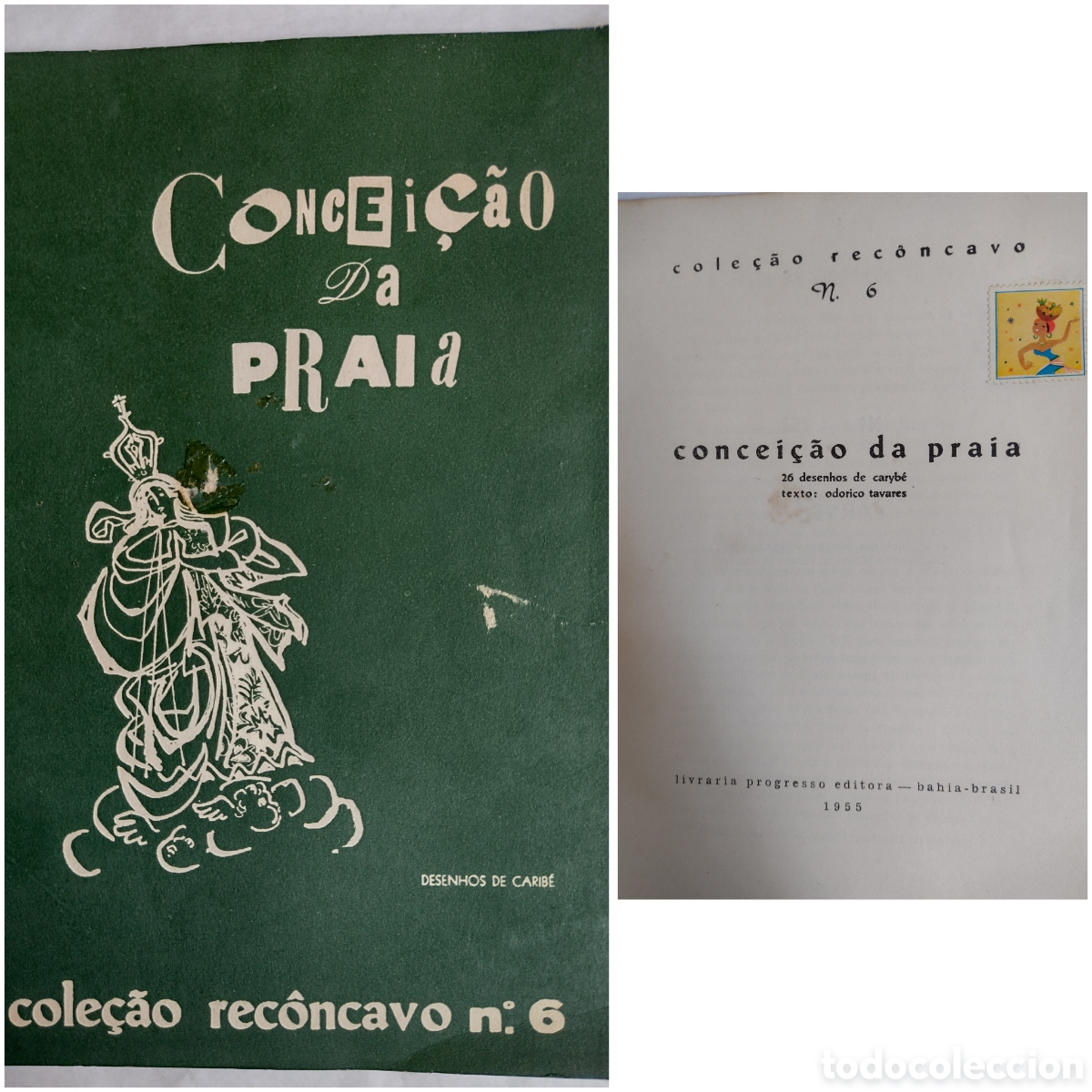 Antiquarische B&uuml;cher: Odorico Tavares / Conceicao da Praia. 26 desenhos de caryb&eacute; colecao reconcavo no 6