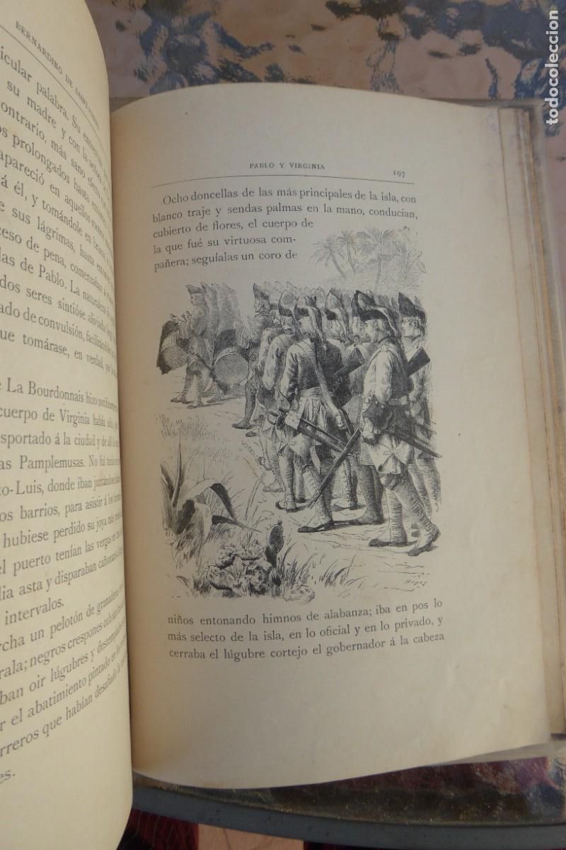 Libros antiguos: Pablo y Virginia. B. de Saint-Pierre. 1902 - Foto 3