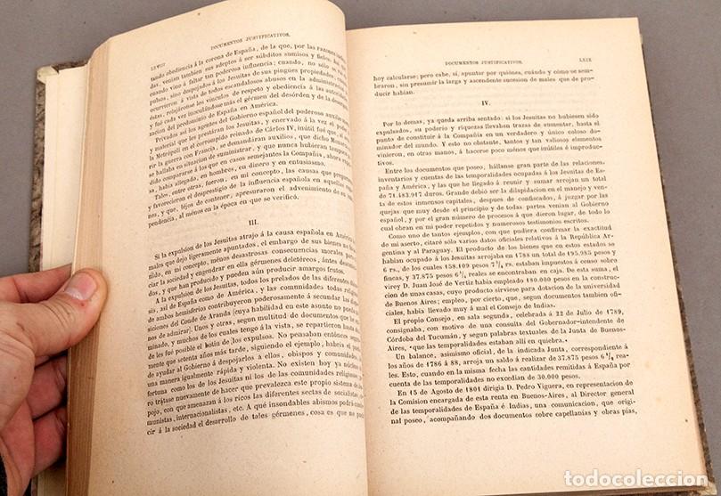Libros antiguos: Expulsi&oacute;n de los Jesu&iacute;tas - Francisco Javier BRABO - 1872 - Foto 4