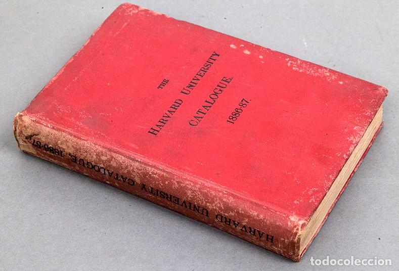 Libros antiguos: The Harvard University Catalogue 1886-87 - Foto 2