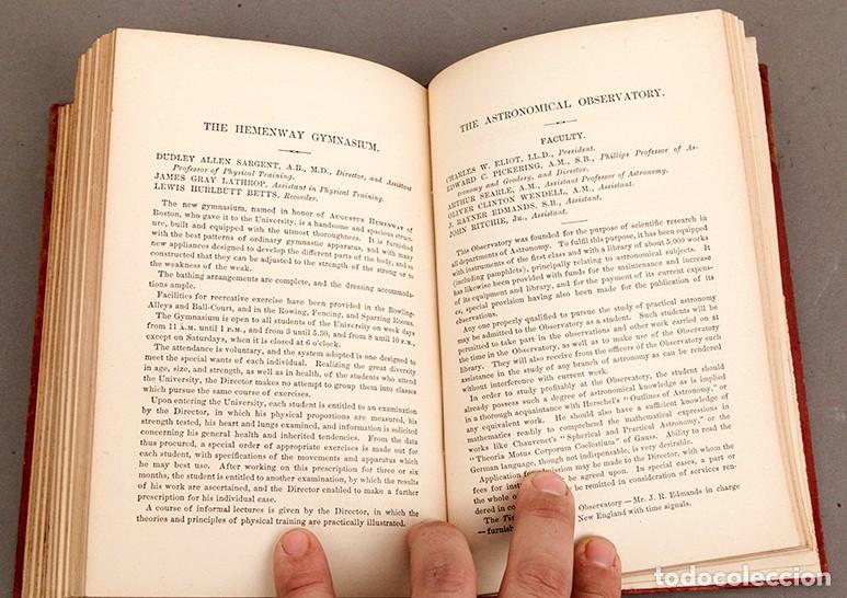 Libros antiguos: The Harvard University Catalogue 1886-87 - Foto 12