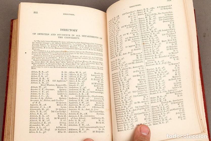 Libros antiguos: The Harvard University Catalogue 1886-87 - Foto 13