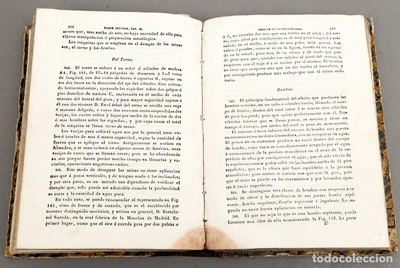 Libros antiguos: Elementos de Laboreo de Minas - Joaqu&iacute;n EZQUERRA DEL BAYO - 1839 - Foto 12