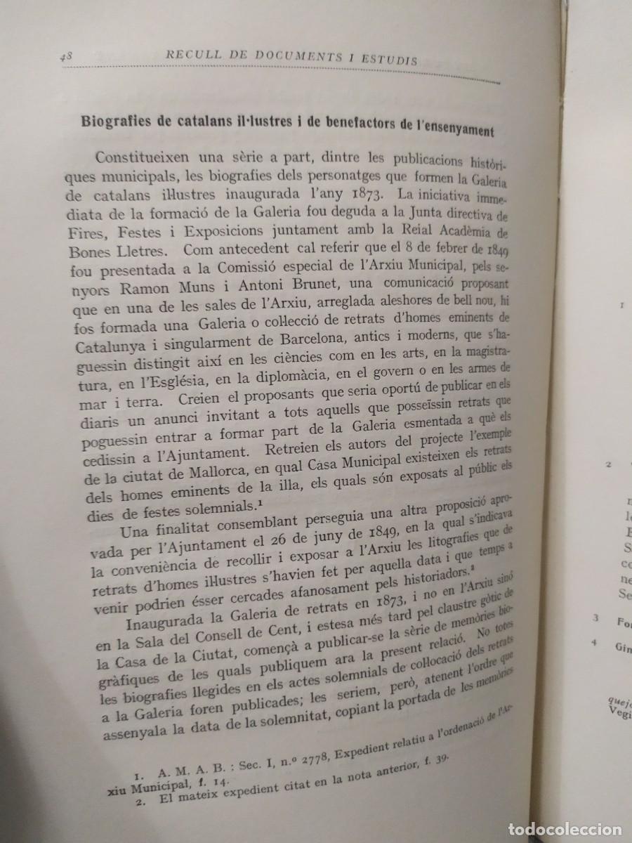 Libros antiguos: 1920. Recull de documents I estudis. - Foto 9