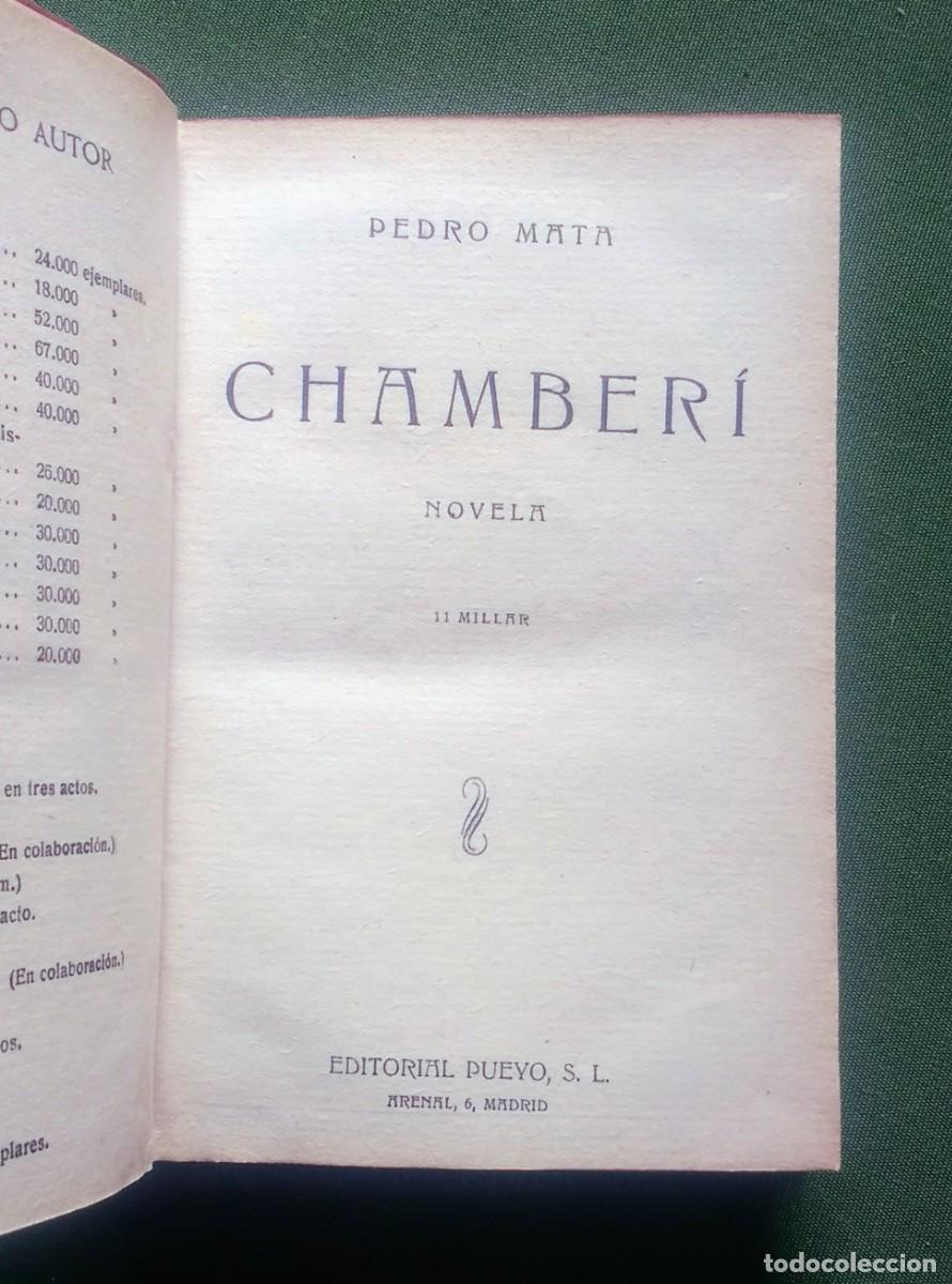 Libros antiguos: CHAMBERI - PEDRO MATA - 1930 - Foto 2