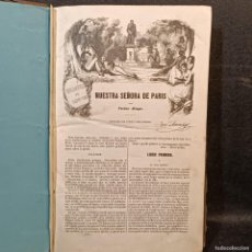 Libros antiguos: NUESTRA SEÑORA DE PARIS - VICTOR HUGO - BIBLIOTECA DE GASPAR Y ROIG - 1851 - JOSÉ AMADOR / 22.971