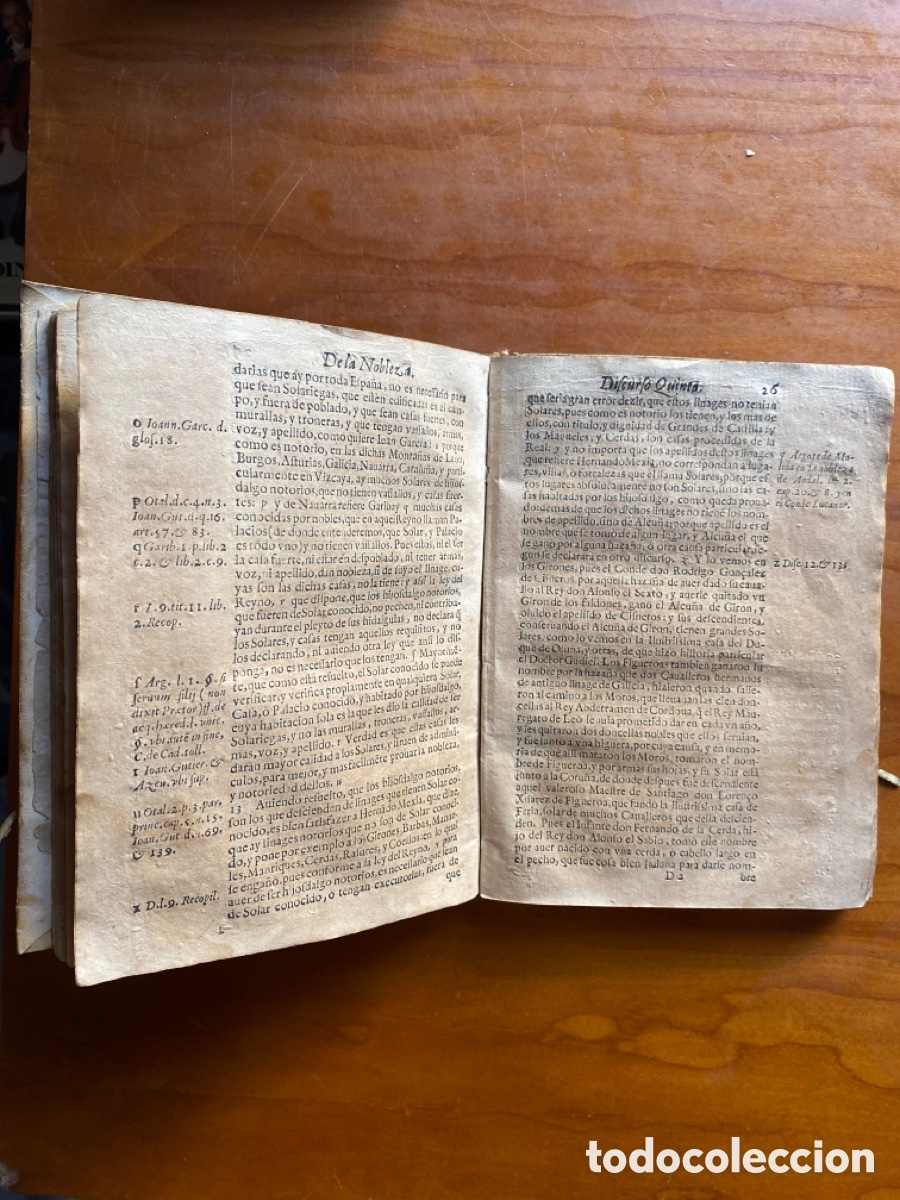 Libros antiguos: Discursos de la nobleza de Espa&ntilde;a - Foto 3