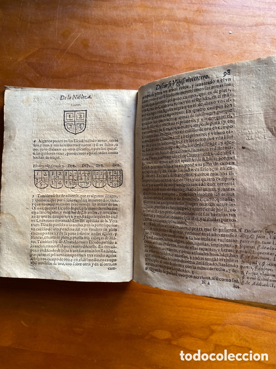 Libros antiguos: Discursos de la nobleza de Espa&ntilde;a - Foto 4