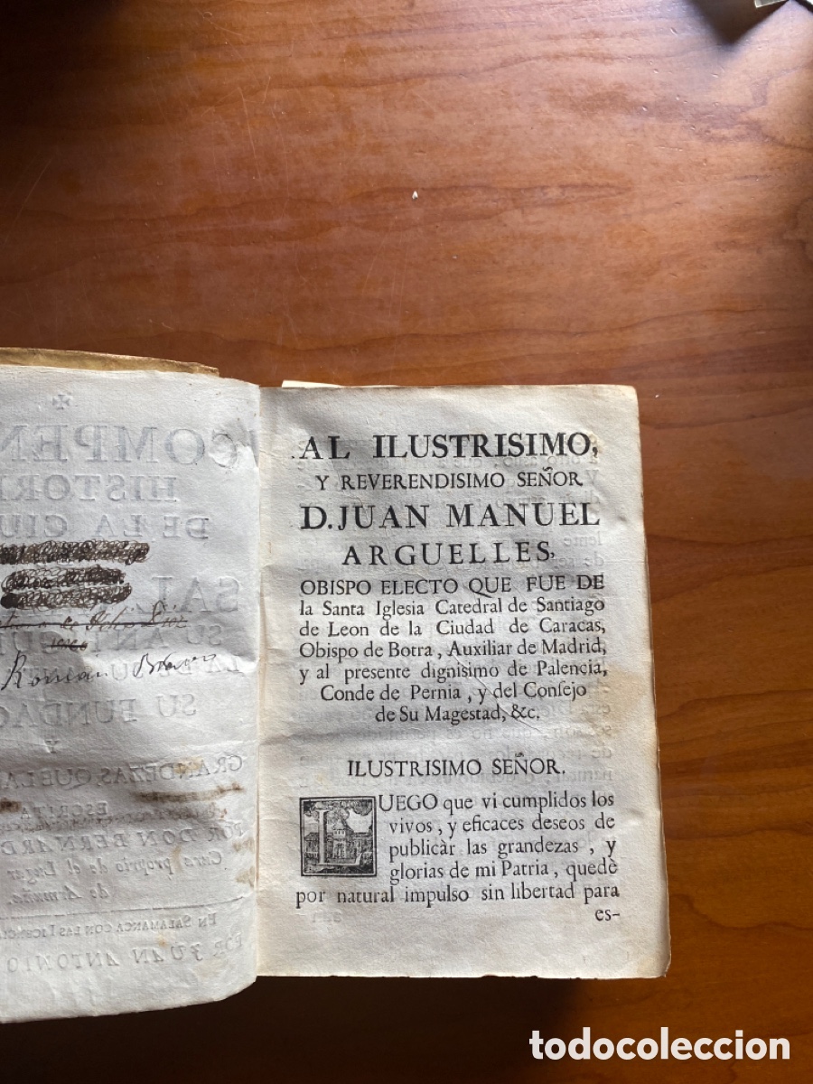 Libros antiguos: Compendio historico de la ciudad de Salamanca&hellip; - Foto 2