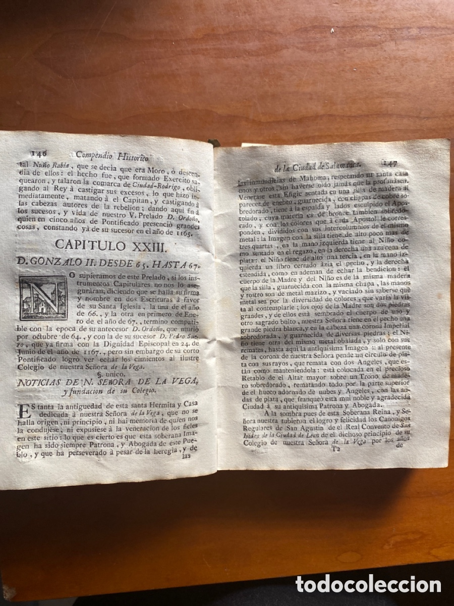Libros antiguos: Compendio historico de la ciudad de Salamanca&hellip; - Foto 4