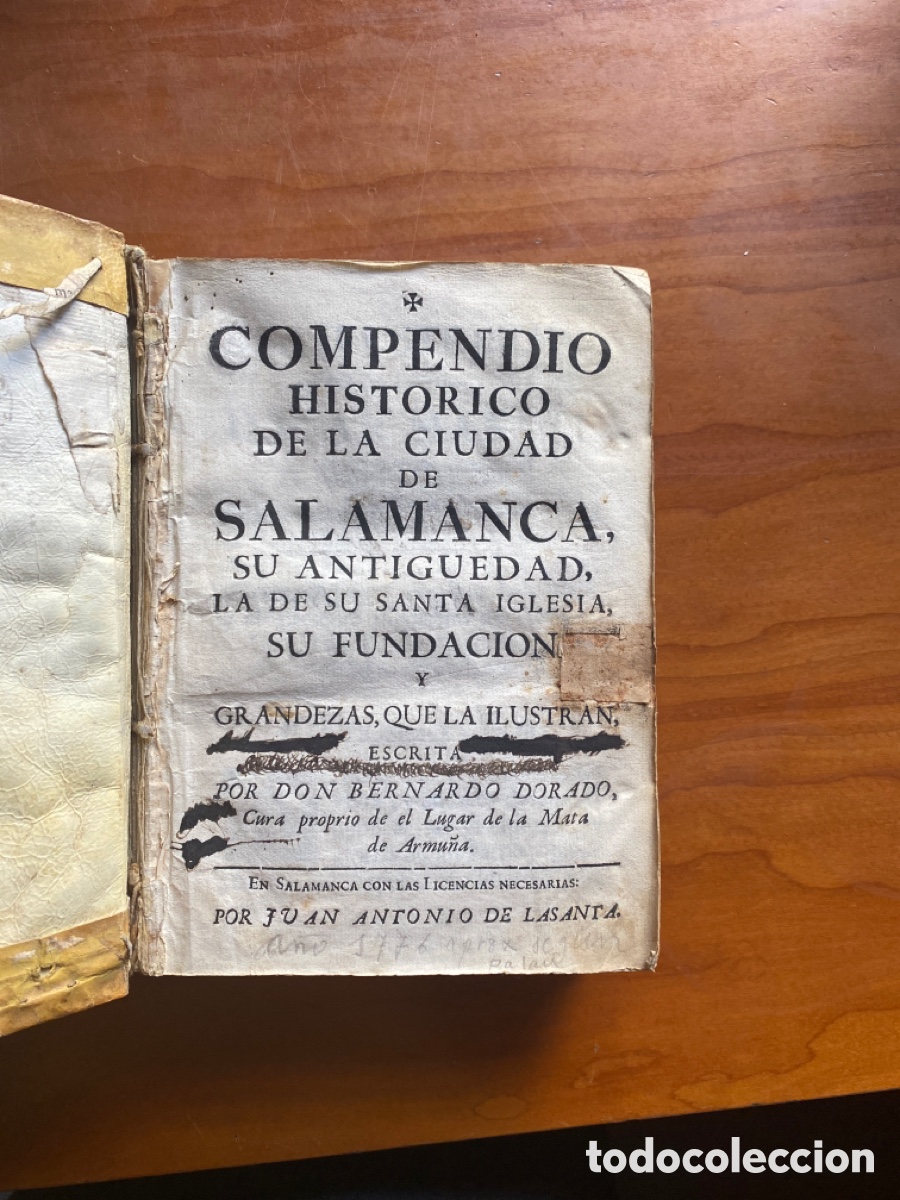 Libros antiguos: Compendio historico de la ciudad de Salamanca&hellip; - Foto 1