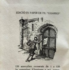 Libros antiguos: CRONIQUER CATALÀ IL·LUSTRAT, ANTONI GAVALDÀ, C. 1930. EDICIÓ NUMERADA I SIGNADA. Lote 396714499