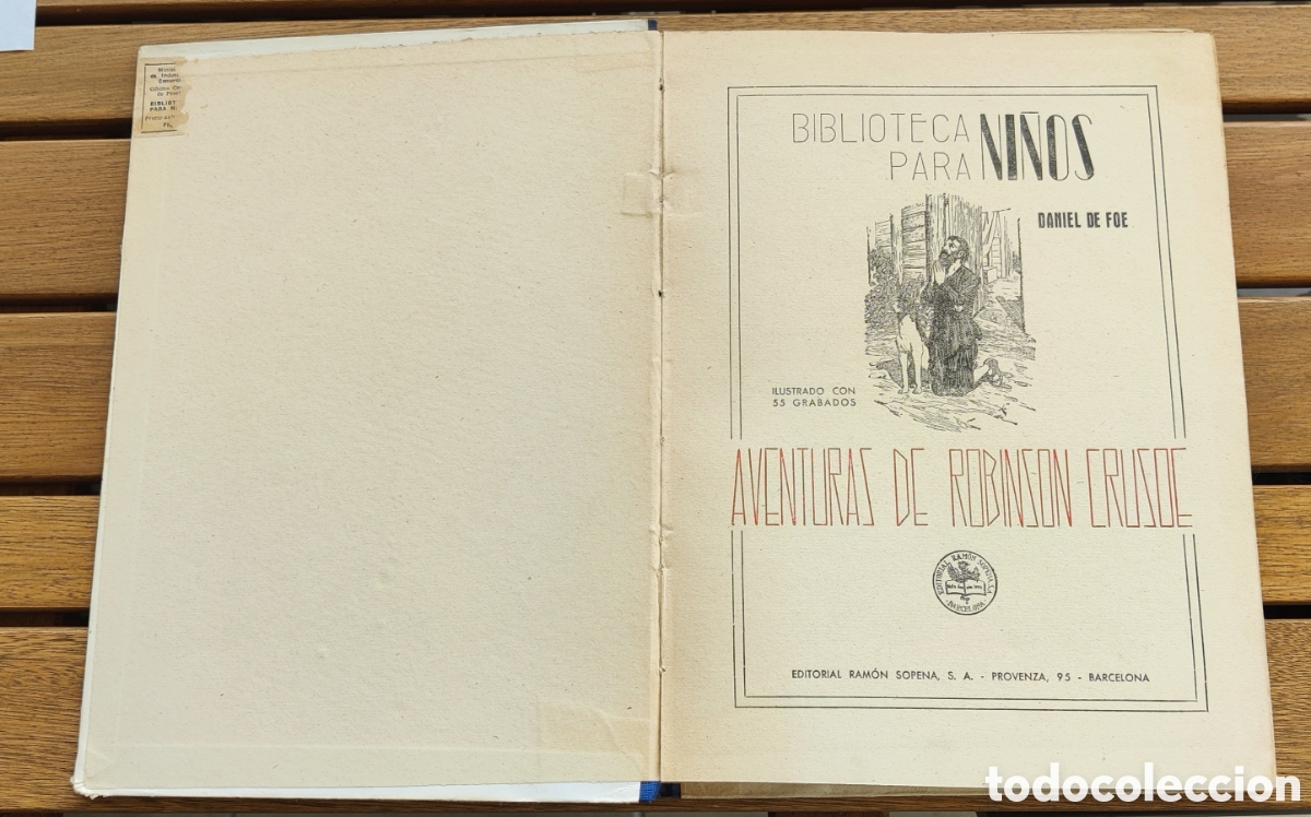 Libros antiguos: Robinson Crusoe. A&ntilde;o 1943 - Foto 3