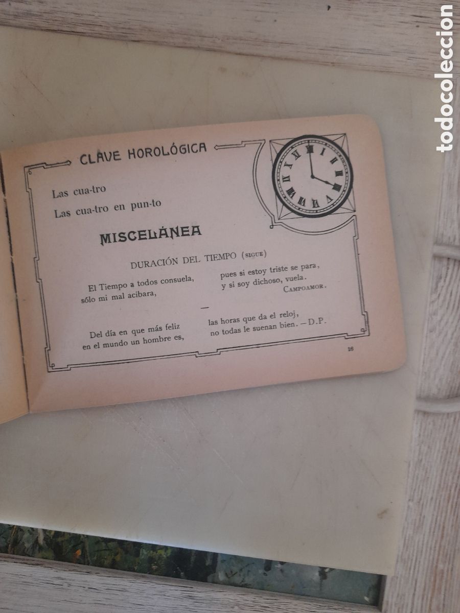 Libros antiguos: Libro, La Lectura del Reloj - Foto 4