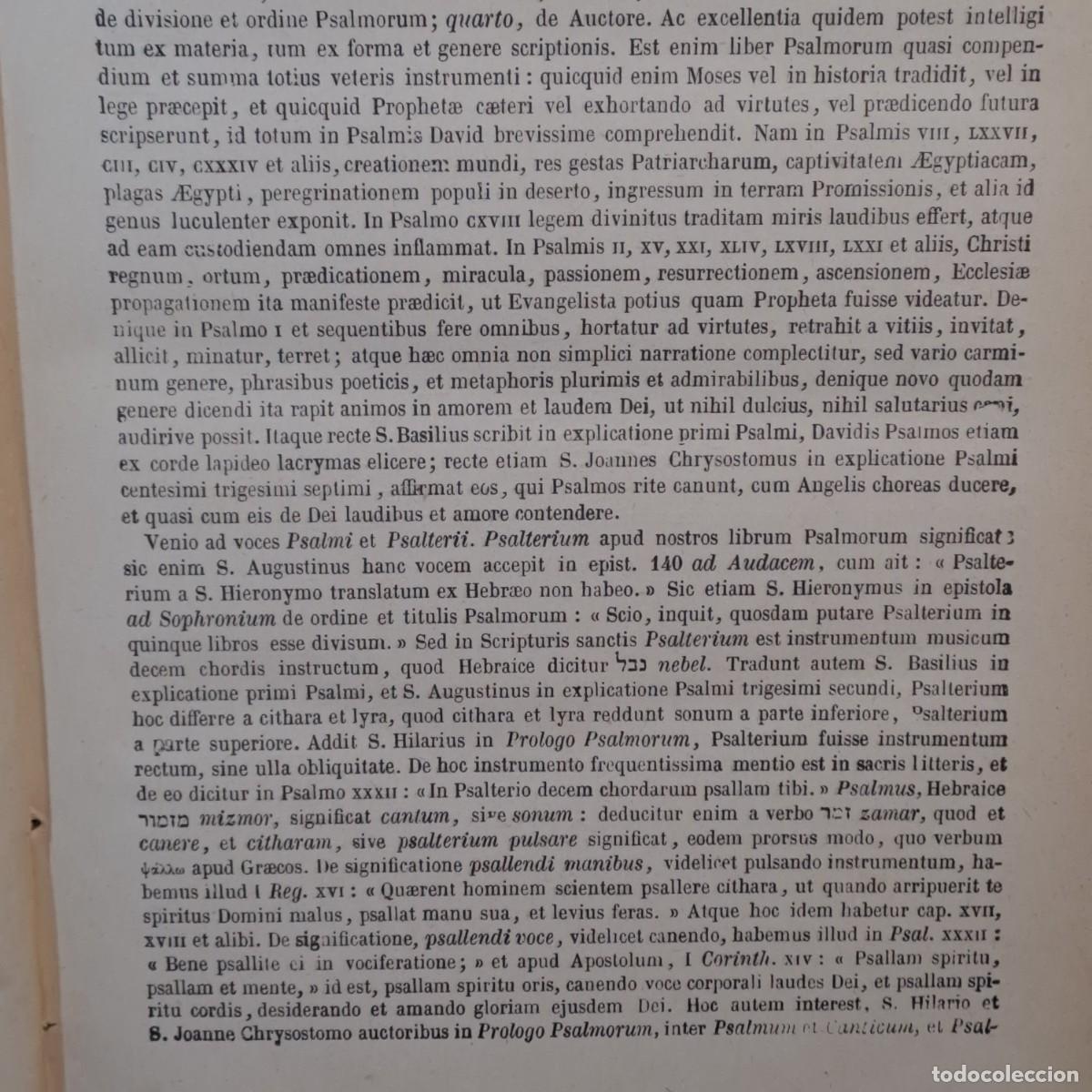 Libros antiguos: SCRIPTURAM SACRAM - R. P. CORNELLI A LAPIDE - ROBERTI BELLARMINI - 2 TOMOS - PARIS 1891 / 23.192 - Foto 5