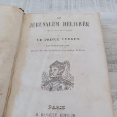 Libros antiguos: PARIS, AÑO 1845: JÉRUSALEM DÉLIVRÉE (JERUSALEN LIBERADA) - PRINCE LEBRUN