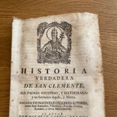 Libros antiguos: 1770 - PLIEGO / ROMANCE...HILARIO SANTOS ALONSO. HISTORIA VERDADERA SAN CLEMENTE. Lote 399425289