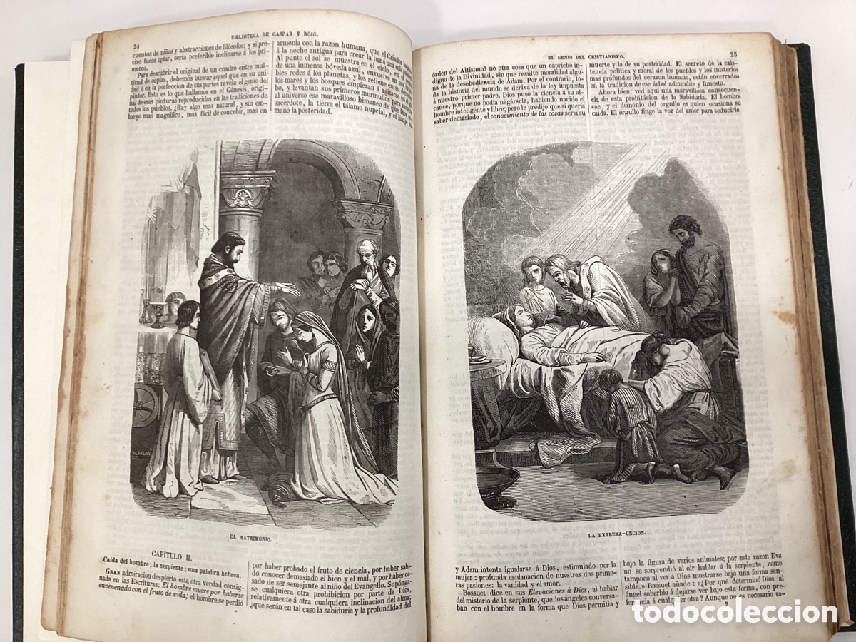 Libros antiguos: Conjunto de obras de Chateaubriand encuadernadas en un libro. - Foto 2