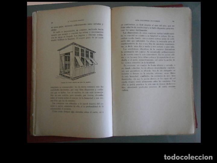 Libros antiguos: Cria industrial y explotaci&oacute;n de los conejos. E. Villegas Arango - Foto 2