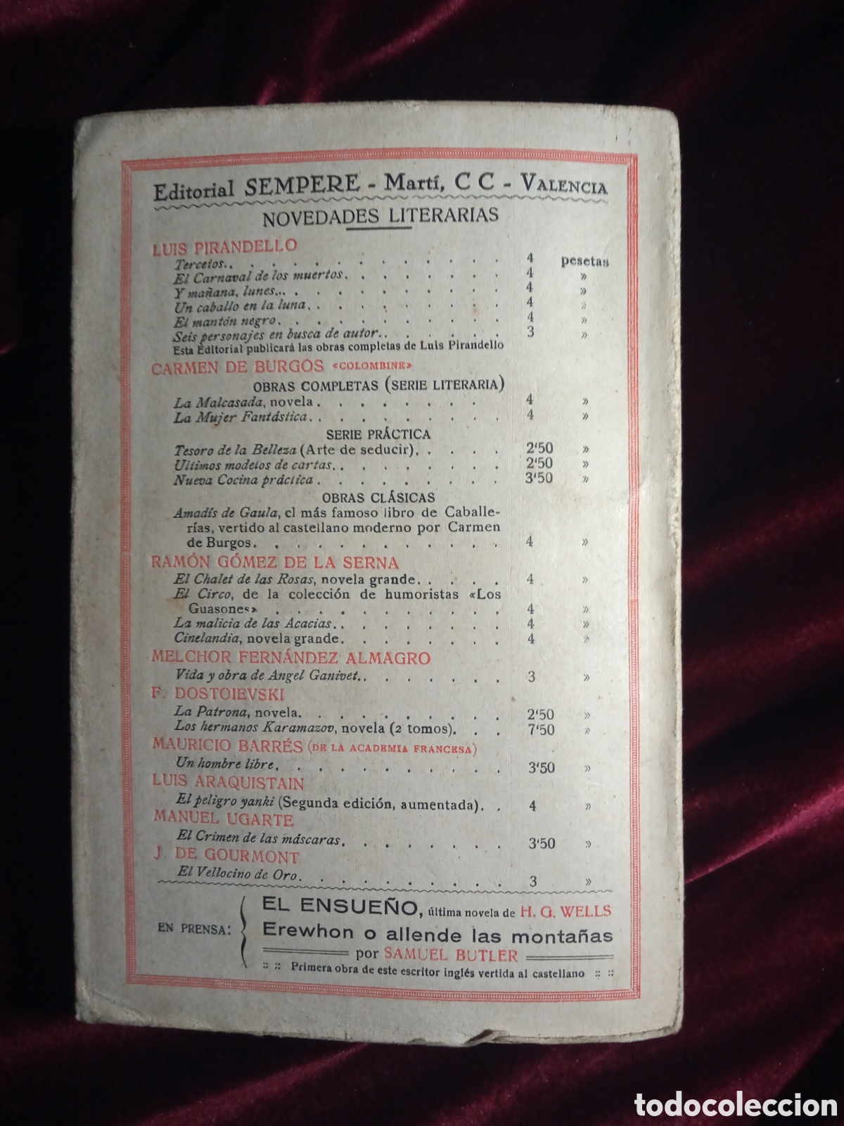 Libros antiguos: EL MOLINO DE VIENTO. EUGENIO DORS. Primera edici&oacute;n. - Foto 2