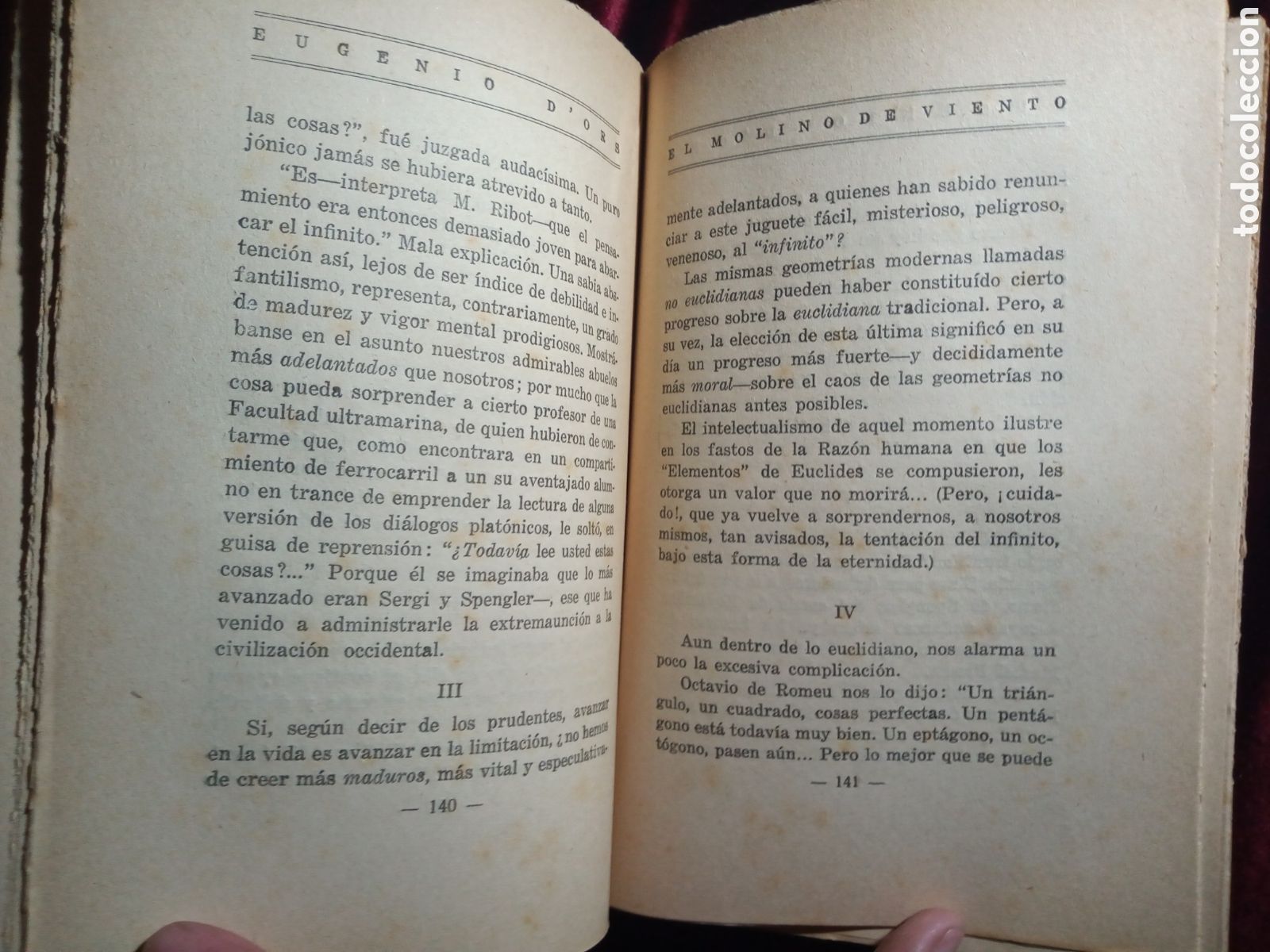 Libros antiguos: EL MOLINO DE VIENTO. EUGENIO DORS. Primera edici&oacute;n. - Foto 7