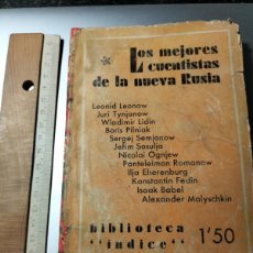 Libros antiguos: LOS MEJORES CUENTISTAS DE LA NUEVA RUSIA. MADRID, BIBLIOTECA “ÍNDICE”, EDIC. NOSOTROS (N.º 6), 1931.. Lote 399840774