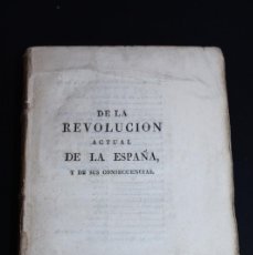 Libros antiguos: 1820 DE LA REVOLUCION ACTUAL DE LA ESPAÑA Y DE SUS CONSECUENCIAS POR M. DE PRADT. Lote 400046534