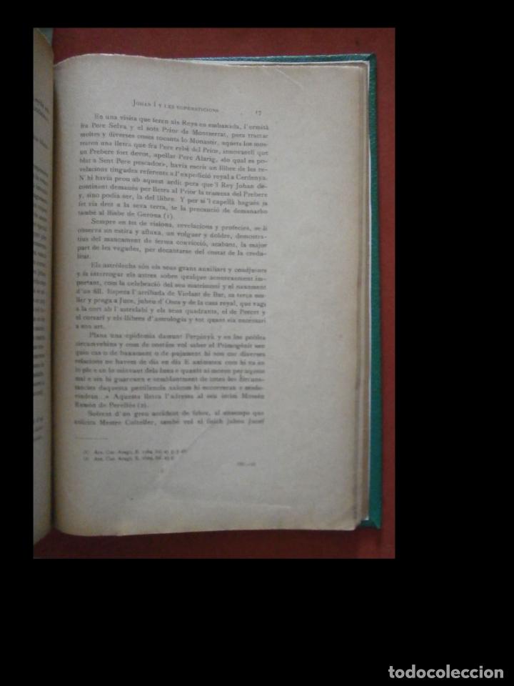 Libros antiguos: Johan I y les supersticions. Joseph M&ordf; Roca - Foto 3