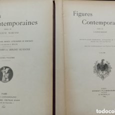 Libros antiguos: FIGURES CONTEMPORAINES TIRÉES DE L'ALBUM MARIANI 75+76 BIOGRAFIAS CON AUTOGRAFO Y RETRATO GRABADO. Lote 400282594