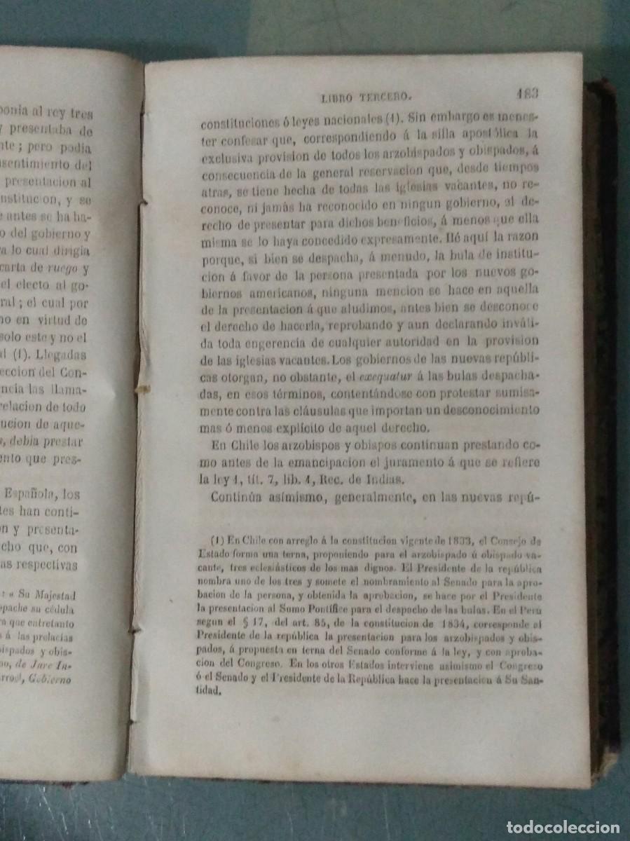 Libros antiguos: INSTITUCIONES DE DERECHO CANONICO AMERICANO. - Foto 4