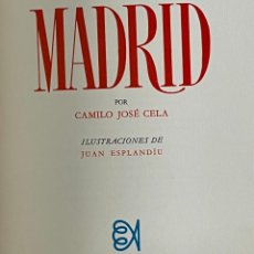Libros antiguos: MADRID , CAMILO JOSÉ CELA , EDICIÓN FIRMADA Y NUMERADA , 1971 ,. Lote 400879049