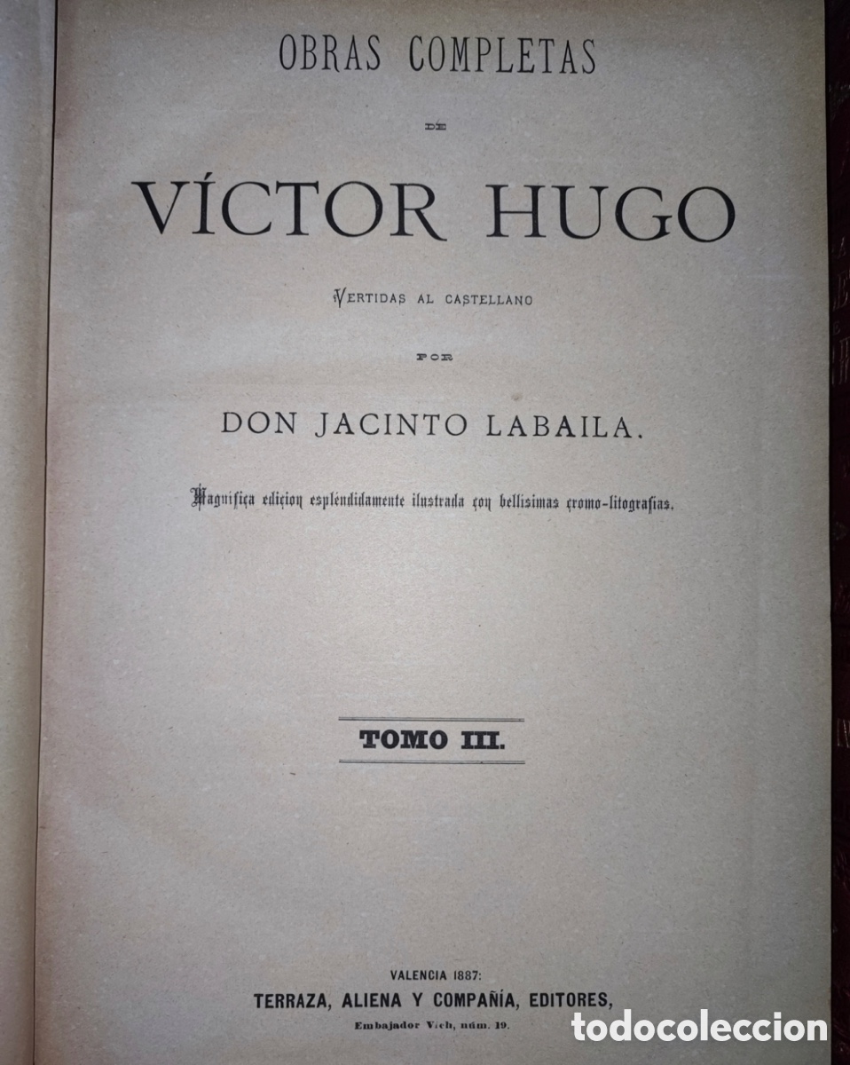 Libros antiguos: Obras completas Victor Hugo - Foto 7