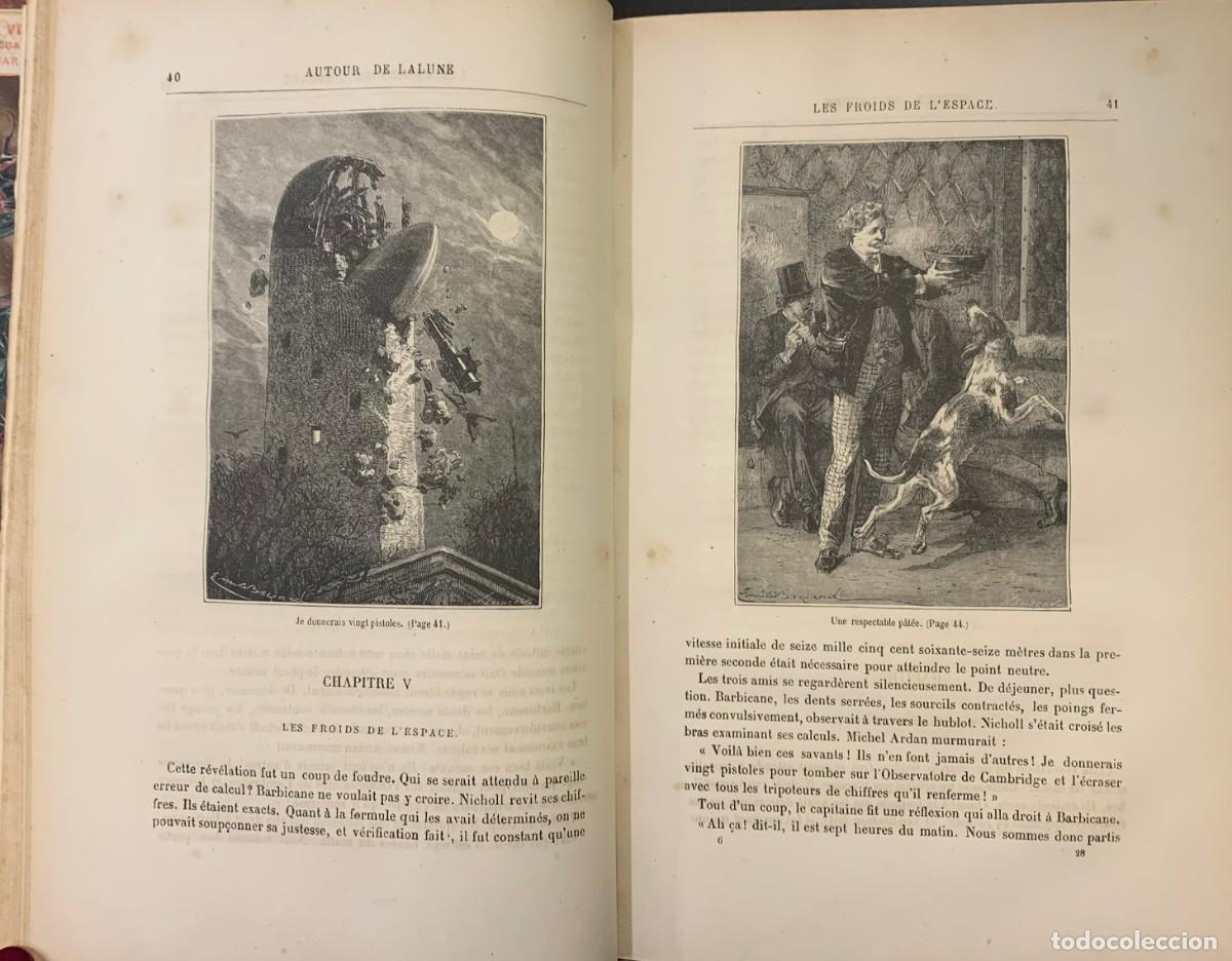 Libros antiguos: Autour de la Lune. Jules Verne - Foto 3